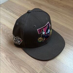 Rare Toronto Blue-Jays fitted with embroidered sunflowers and side-patch